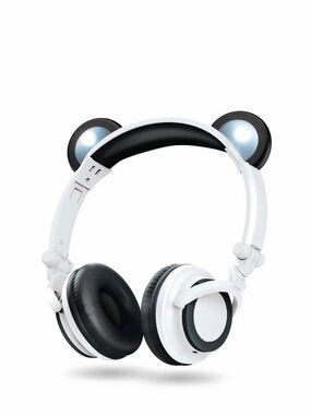 ART+SOUND LED Light Up Panda Bluetooth Wireless  Headphones